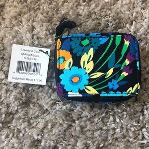 NWT Vera Bradley Midnight Blue Travel Pill Case
